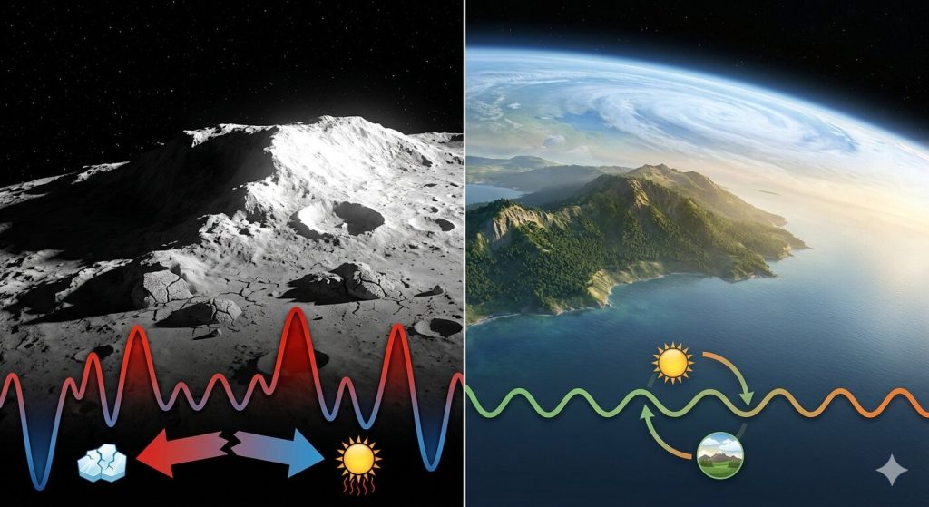 Illustration of the greenhouse effect showing incoming solar radiation, outgoing heat, and atmospheric heat trapping around Earth.